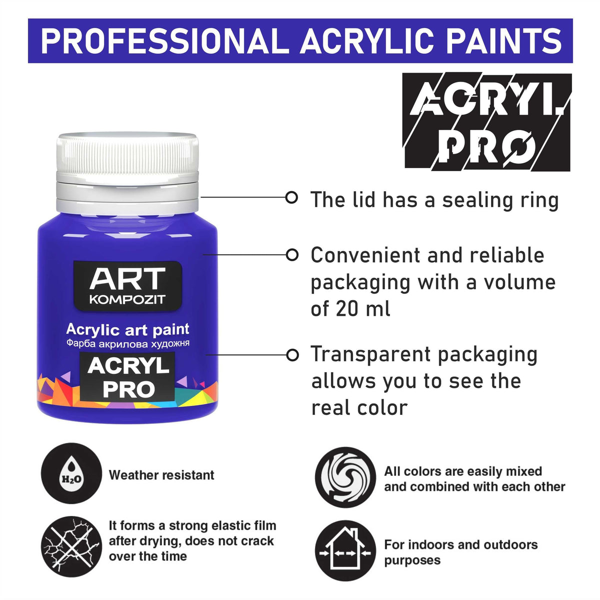 ACRYL PRO Kompozit-Acrylfarben-Set