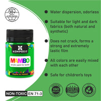 MAMBO Acrylfarbe für Textil und Leder 50 ml