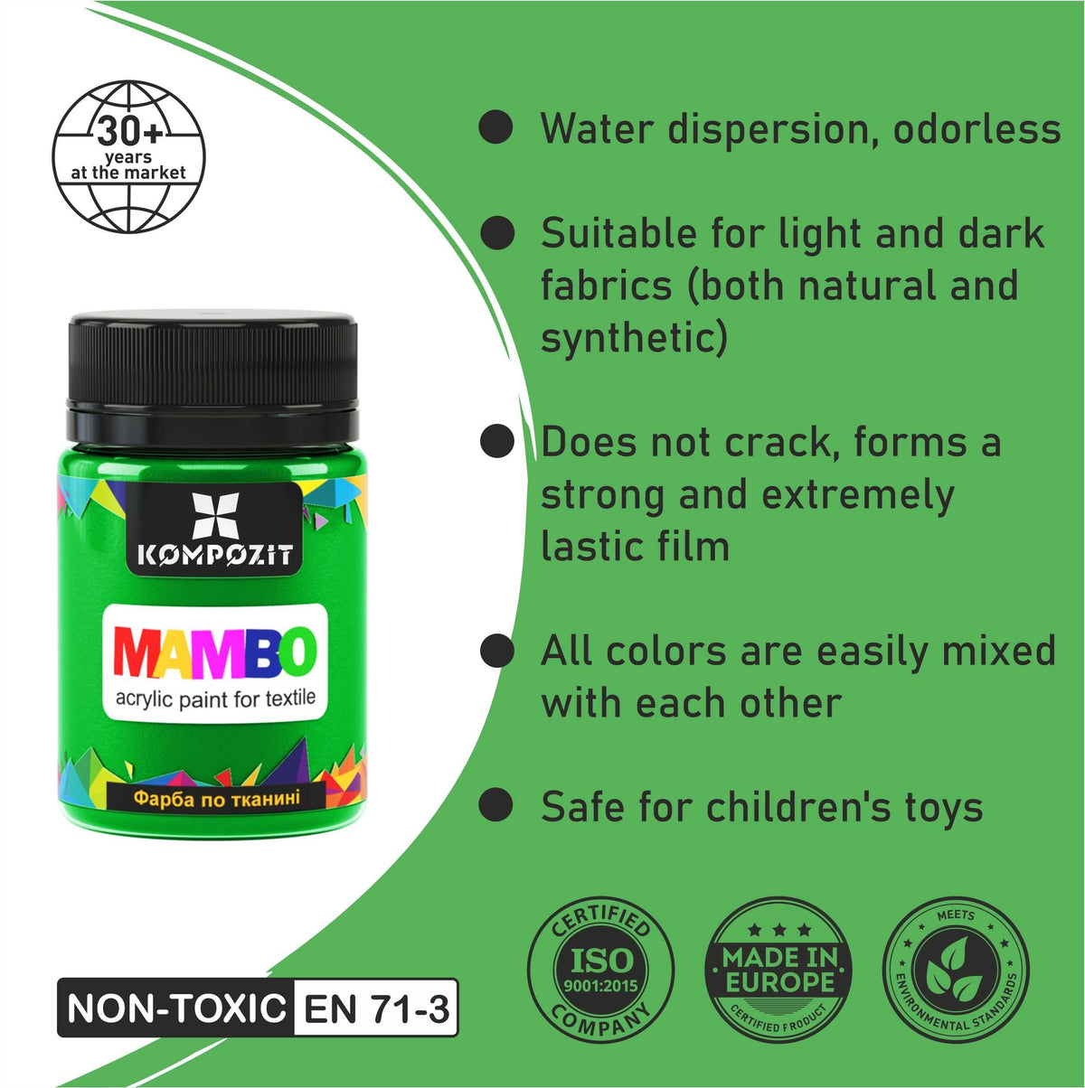 MAMBO Acrylfarbe für Textil und Leder 50 ml