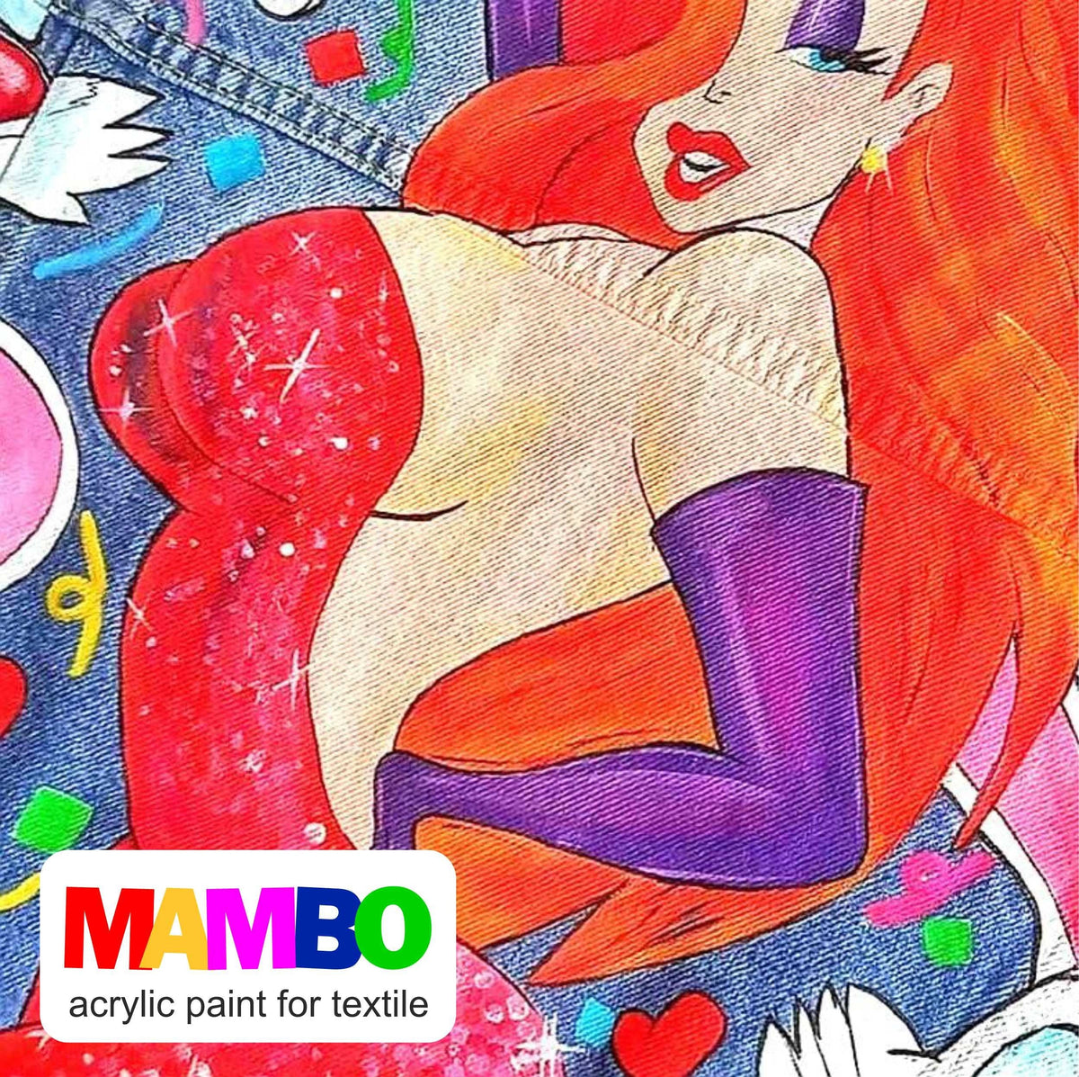 MAMBO Acrylfarbe für Textil und Leder 50 ml