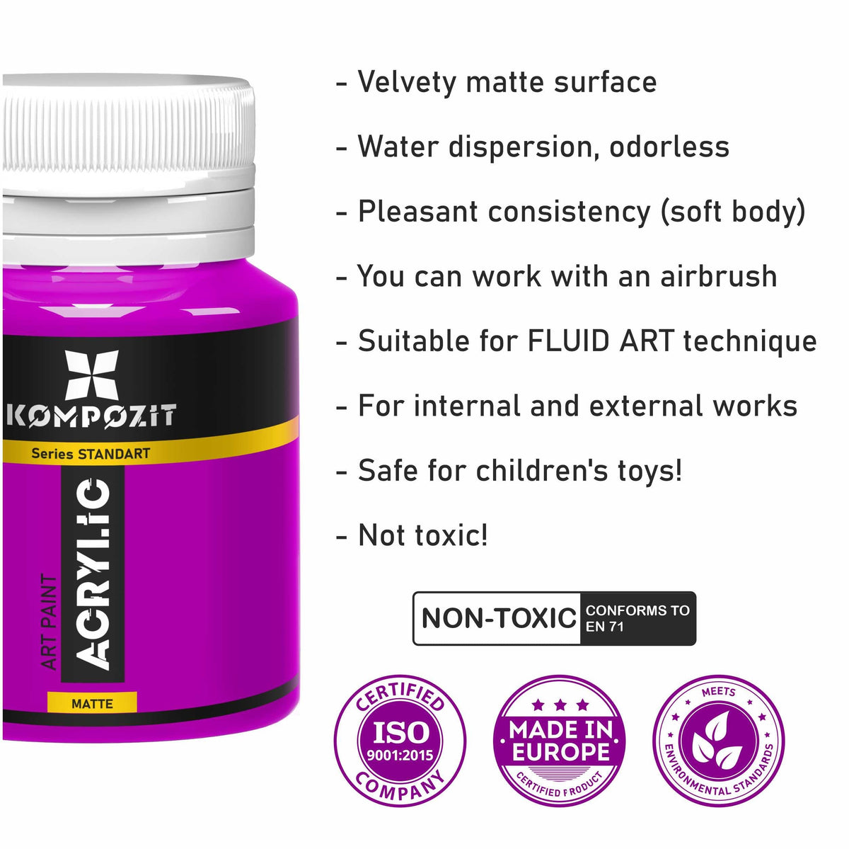Acrylfarbe STANDART Kompozit Fluorescent 20 ml