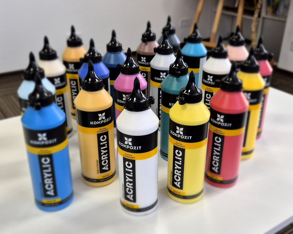 Acrylfarbe Kompozit STANDART Fluorescent 500 ml