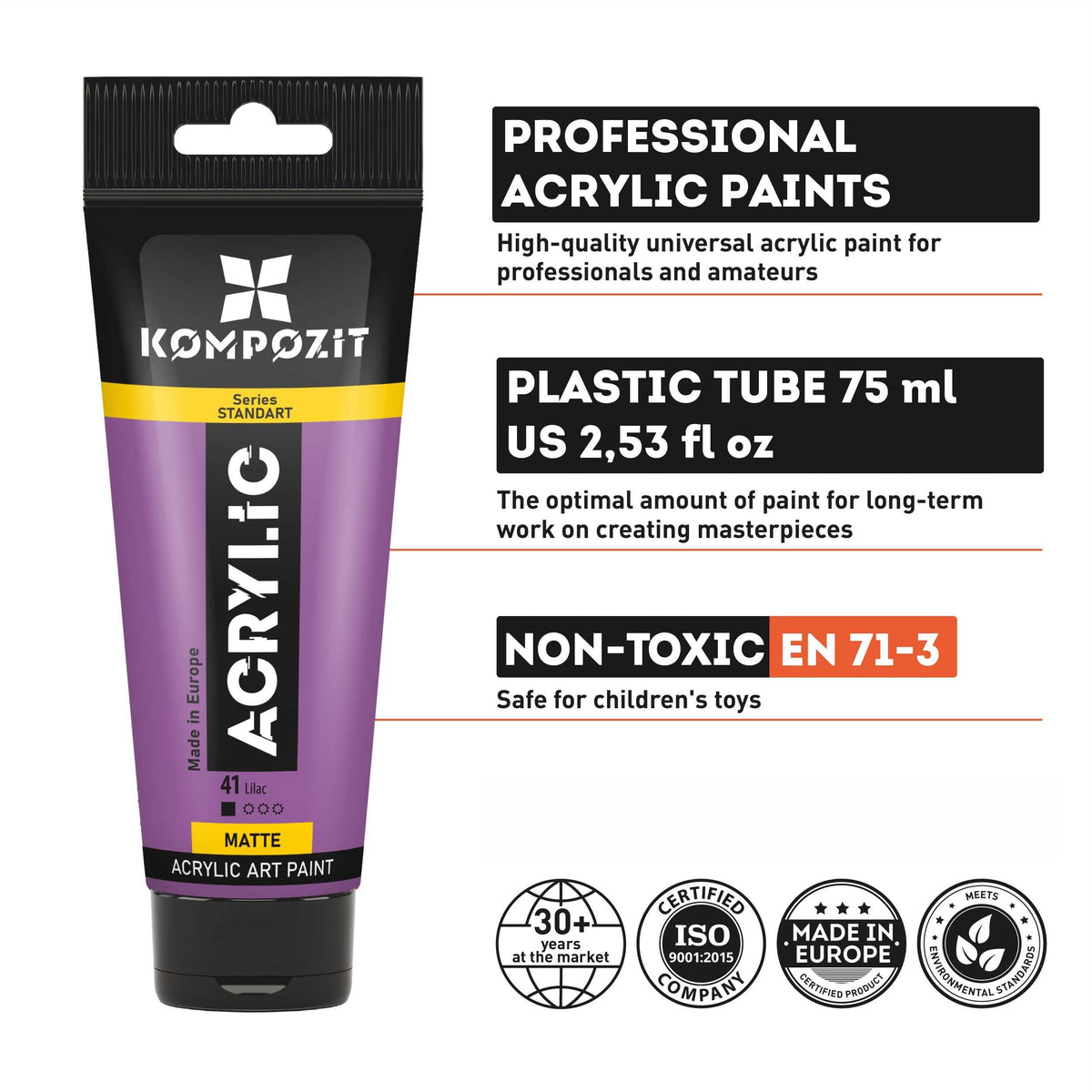 Acrylfarbe STANDART Kompozit 75 ml