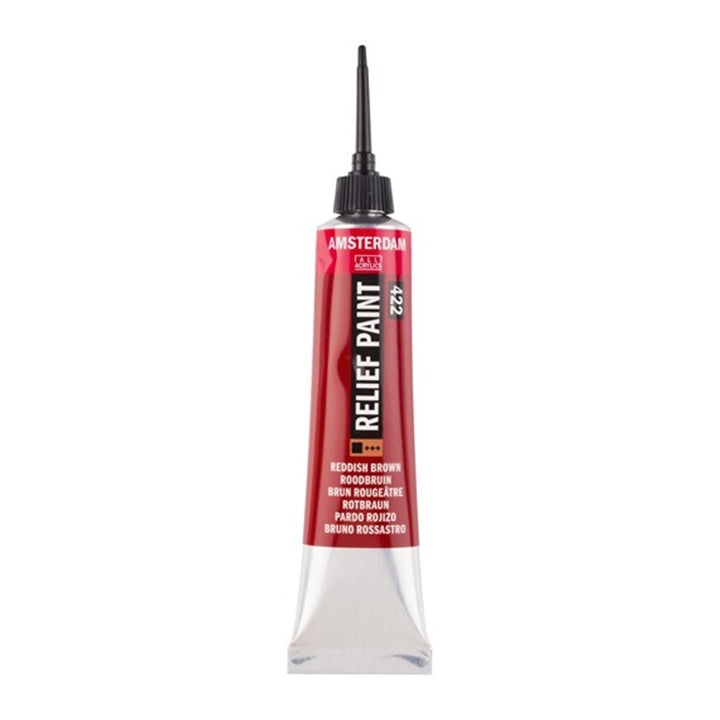 AMSTERDAM Relief Paint Konturenfarbe 20 ml | verschiedene Farbtöne | rotbraun