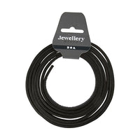 Lederriemen 3 mm x 2 m | verschiedene Farben | schwarz