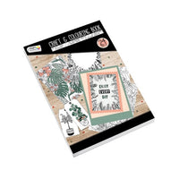 Kreatives Malbuch mit Pflanzenmotiven und Stickern im A5 Format | ARTMIE