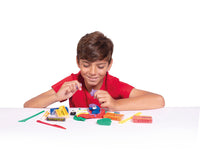 Kreatives Modelliermasse-Set JOVI Tech Crazy Cars Rennen 14-tlg.
