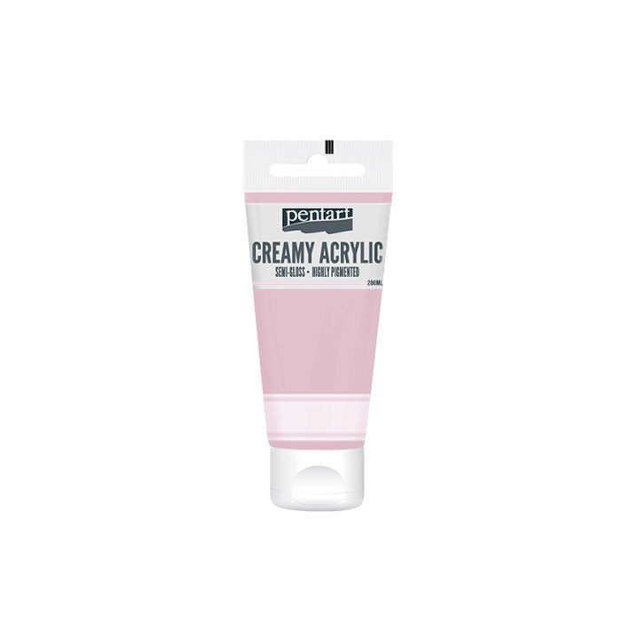 Pentart cremige Acrylfarbe seidenmatt 200 ml | verschiedene Farbtöne | 16 Rose