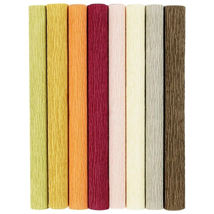 Krepppapier, 25 × 60 cm, 8er-Set | verschiedene Farben | Jemné