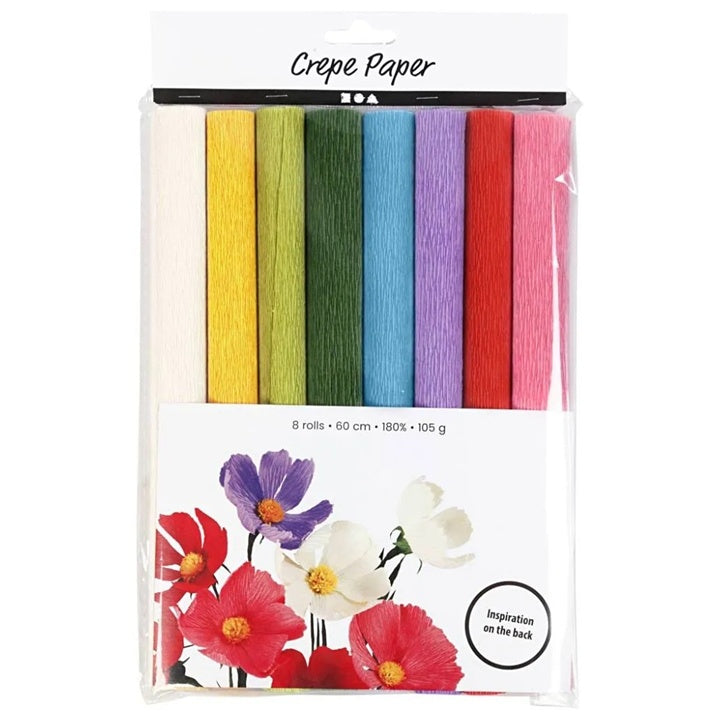 Buntes Set aus hochwertigem Krepppapier für Bastelarbeiten | ARTMIE