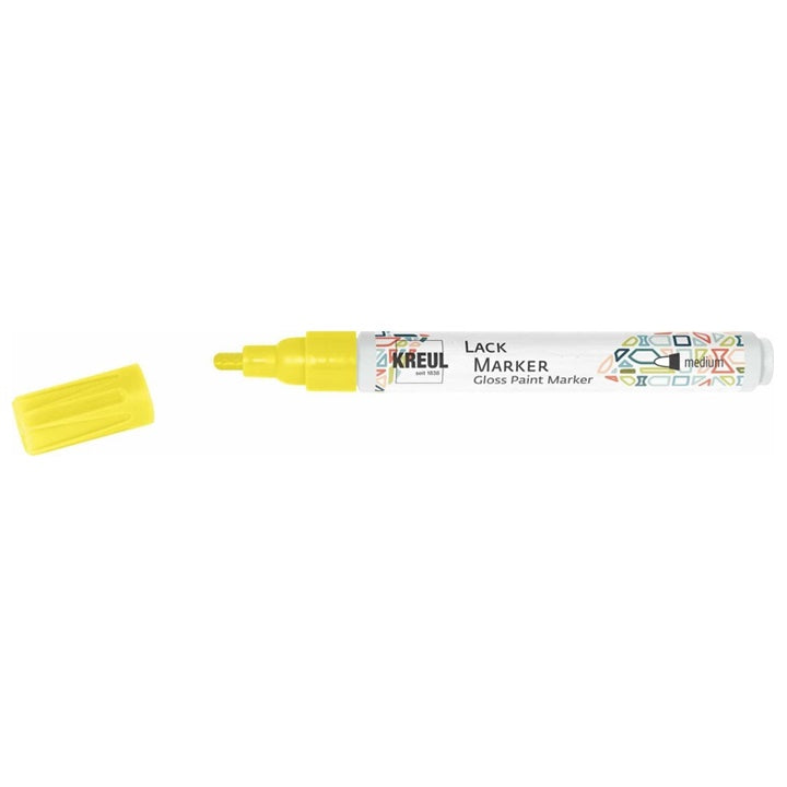 Kreul Hochglanzlack Marker Medium – Neon Gelb