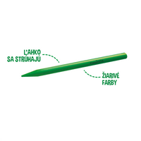 Kunststoff-Wachsmalstifte Carioca Plastello - 12 Stk.