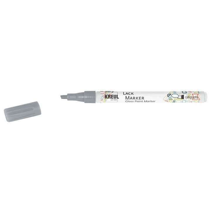 Kreul Glanzlack Kalligraphie-Marker | Verschiedene Farbtöne | Silber