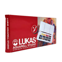 LUKAS Studio Aquarellfarben-Set im Kunststoffkasten | 24-teilig