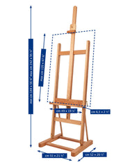 MABEF Atelierstaffelei H-Form - Buche