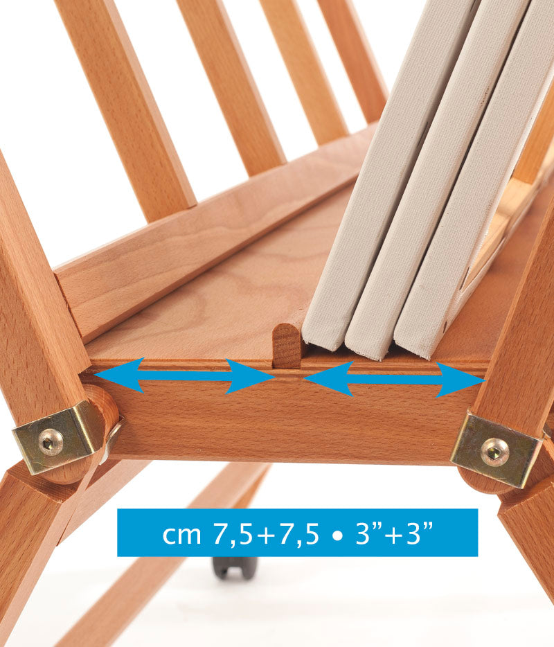 MABEF großer klappbarer und fahrbarer Grafikständer / Bilderständer M/40