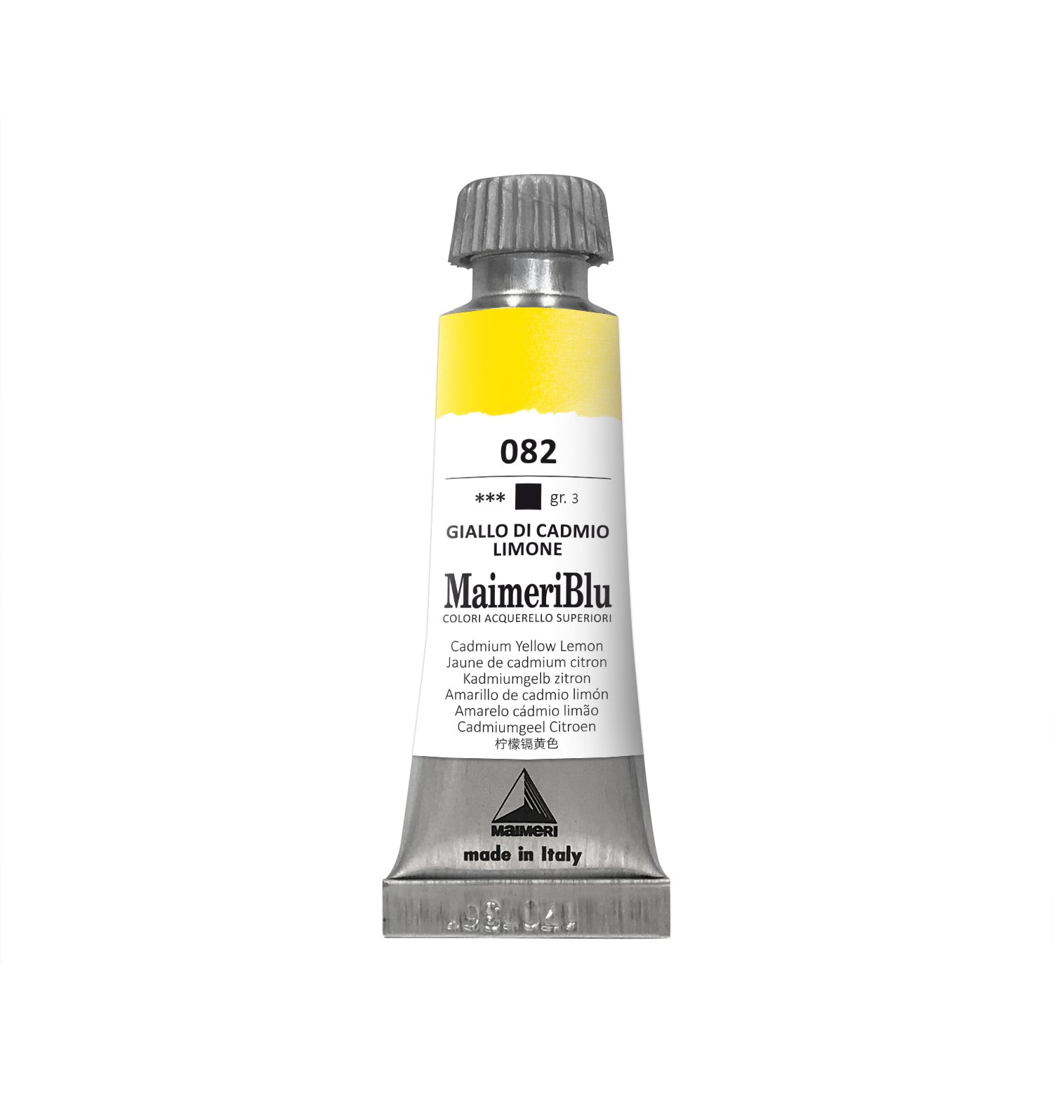 Professionelle Aquarellfarbe MAIMERI Maimeri Blu 12 ml – Kadmiumgelb Zitron