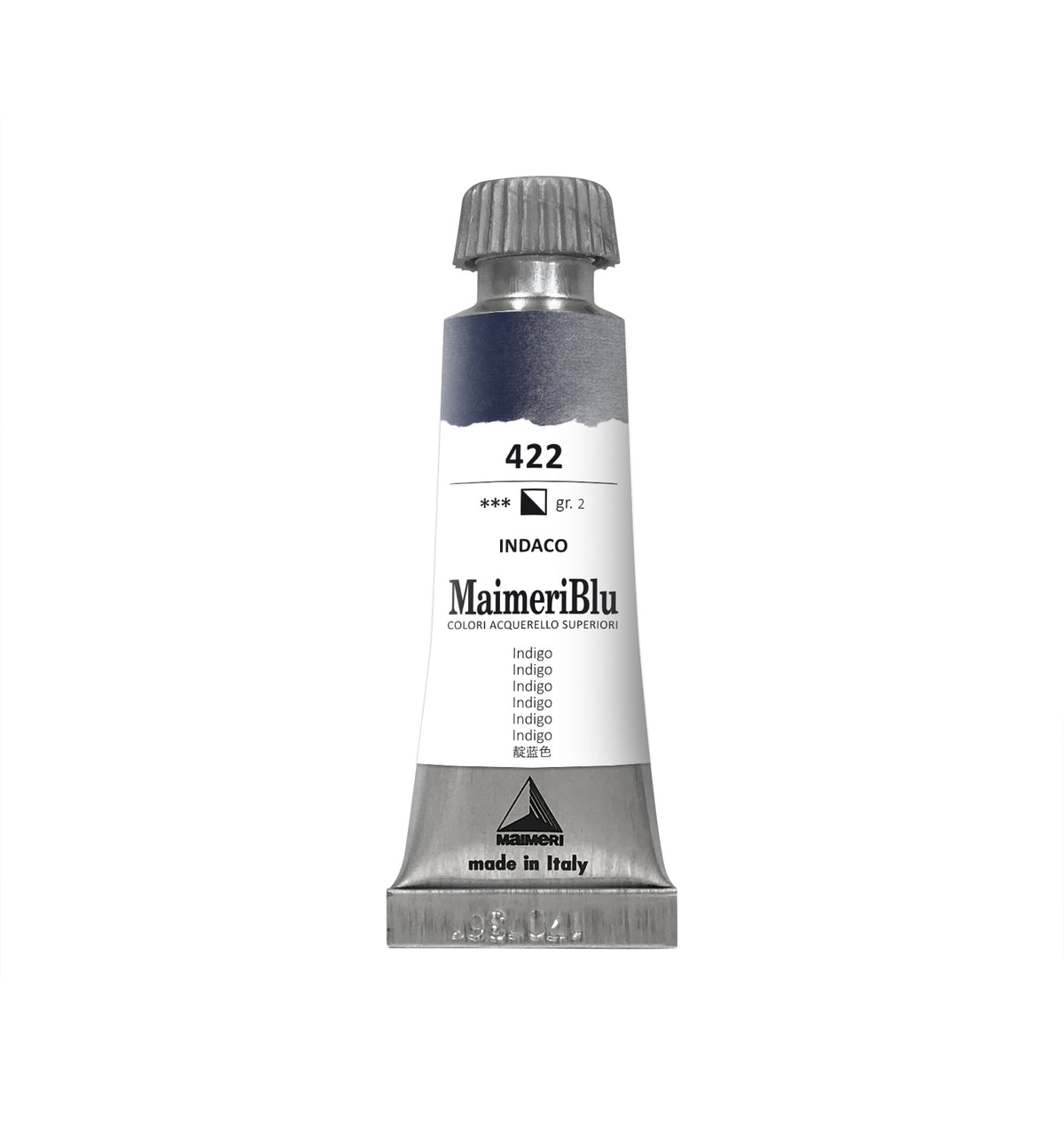 Professionelle Aquarellfarbe MAIMERI Maimeri Blu 12 ml – Indigo