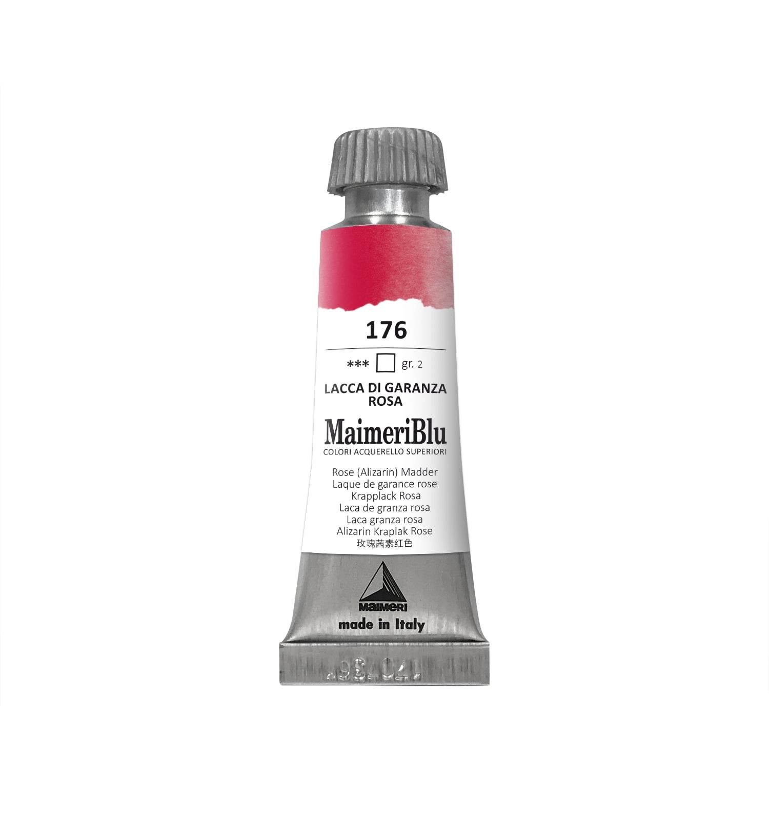 Professionelle Aquarellfarbe MAIMERI Maimeri Blu 12 ml – Alizarin Krapplack rosa