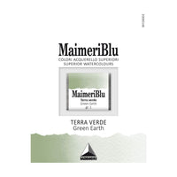 MAIMERI Blu Aquarellfarben Näpfchen 1,5 ml – Grünerde