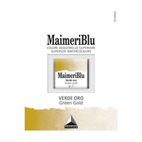 MAIMERI Blu Aquarellfarben Näpfchen 1,5 ml – Grüngold