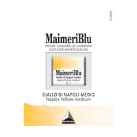 MAIMERI Blu Aquarellfarben Näpfchen 1,5 ml – Neapelgelb mittel