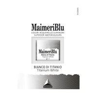 MAIMERI Blu Aquarellfarben Näpfchen 1,5 ml – Titanweiß