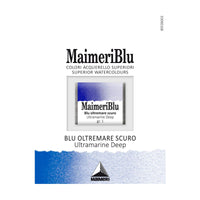 MAIMERI Blu Aquarellfarben Näpfchen 1,5 ml – Ultramarin dunkel