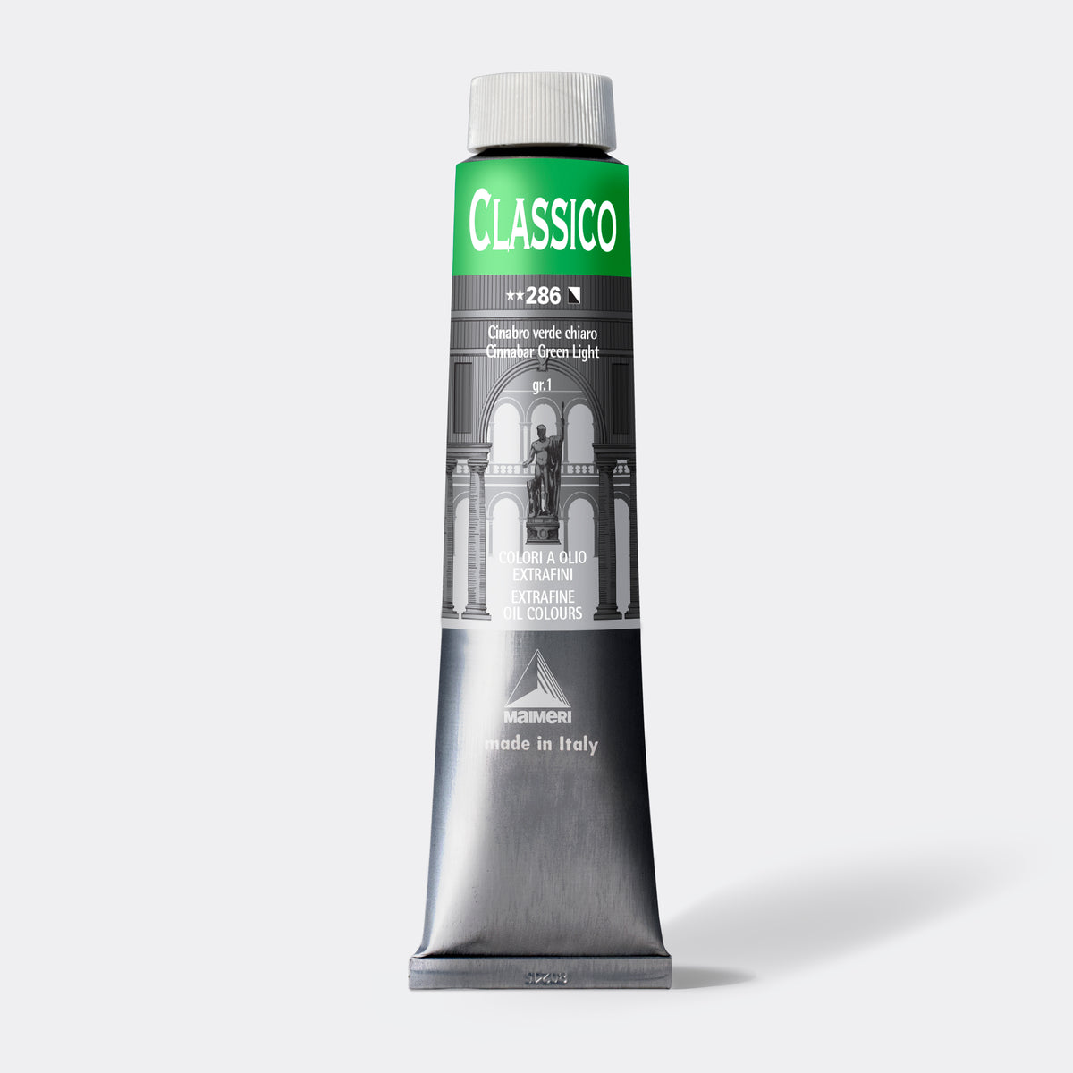 Feine Ölfarbe Maimeri Classico 200 ml – Zinnobergrün hell