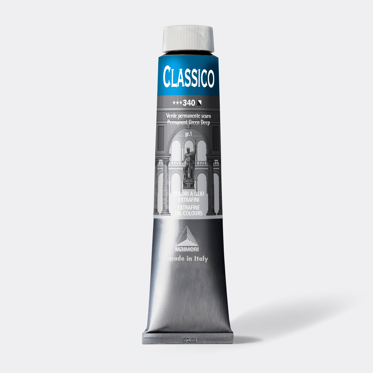Feine Ölfarbe Maimeri Classico 200 ml – Permanentgrün dunkel