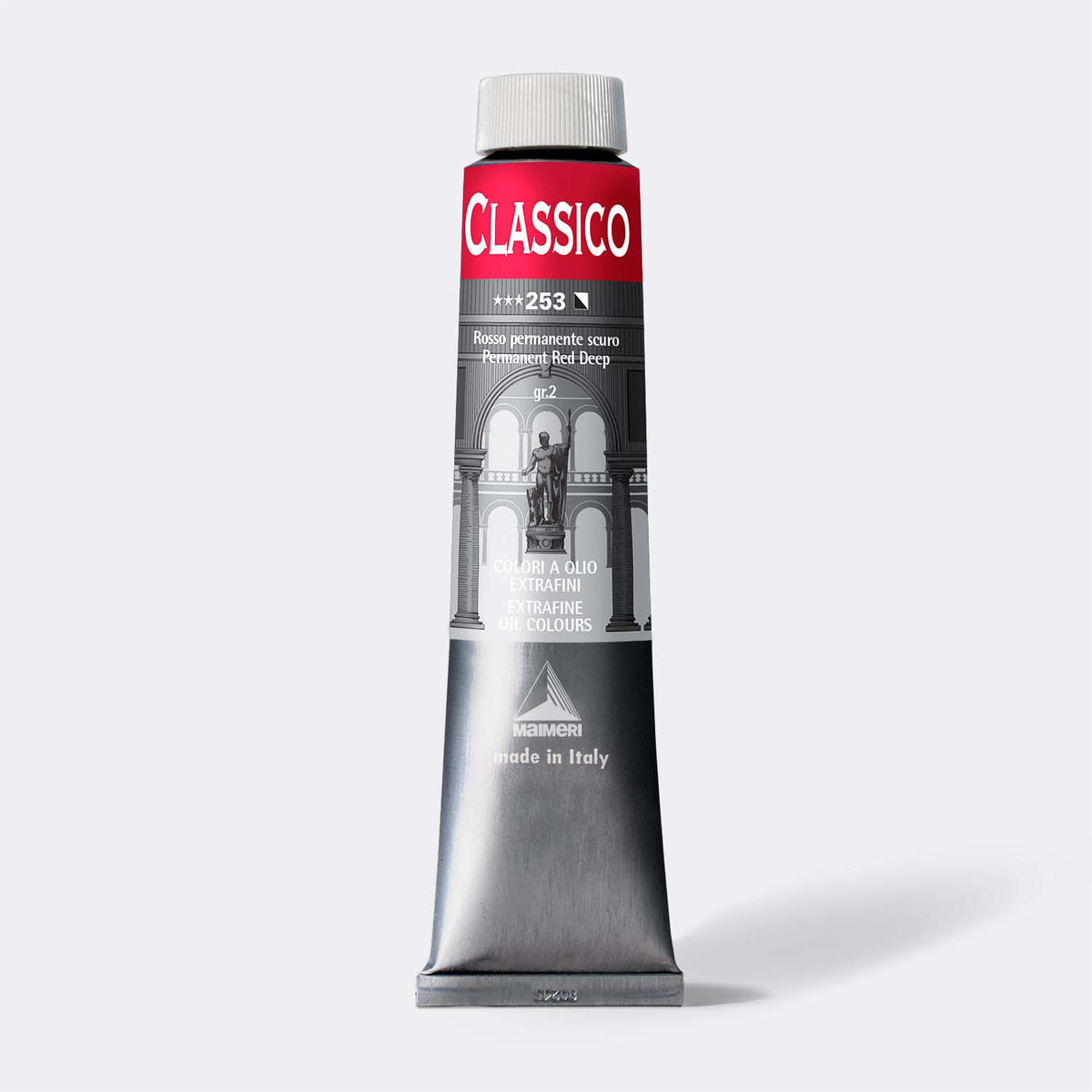 Feine Ölfarbe Maimeri Classico 200 ml – Permanentrot dunkel
