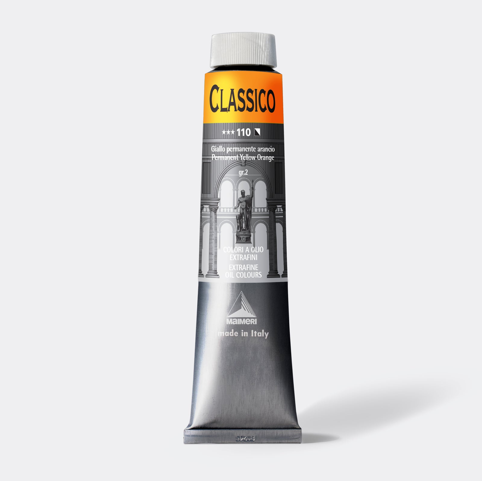 Feine Ölfarbe Maimeri Classico 200 ml – Permanentgelborange