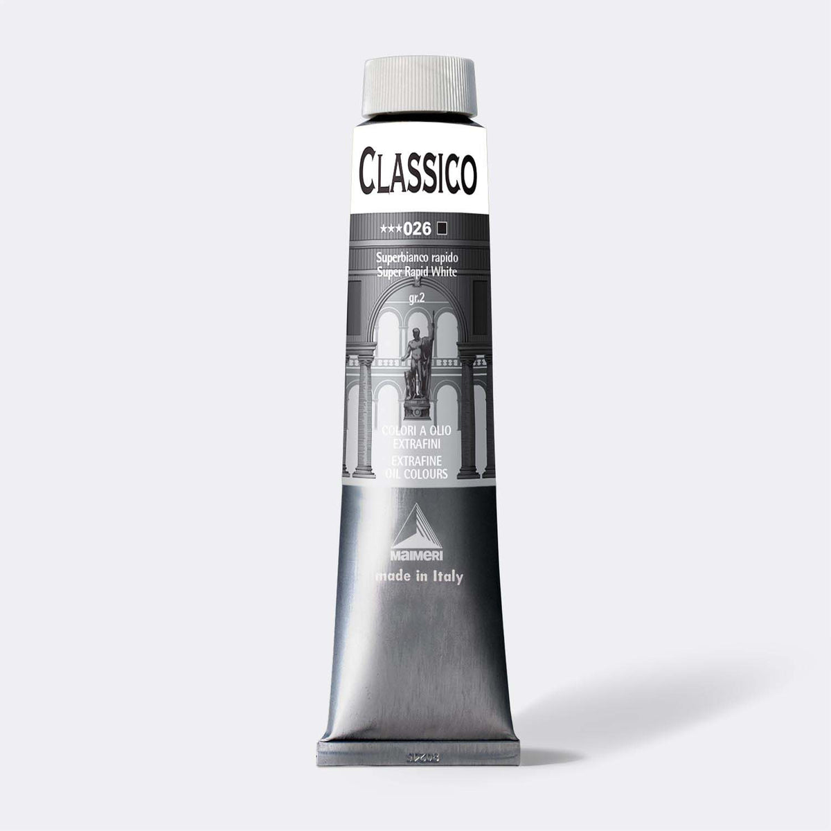 Feine Ölfarbe Maimeri Classico 200 ml – Super Rapid Weiß