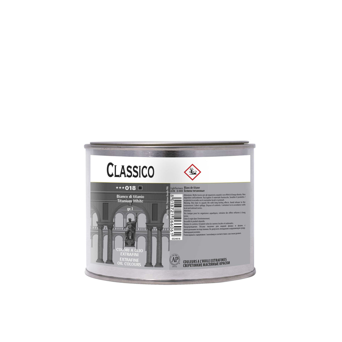 MAIMERI Classico Ölfarbe 500 ml | Farbtöne – Elfenbeinschwarz
