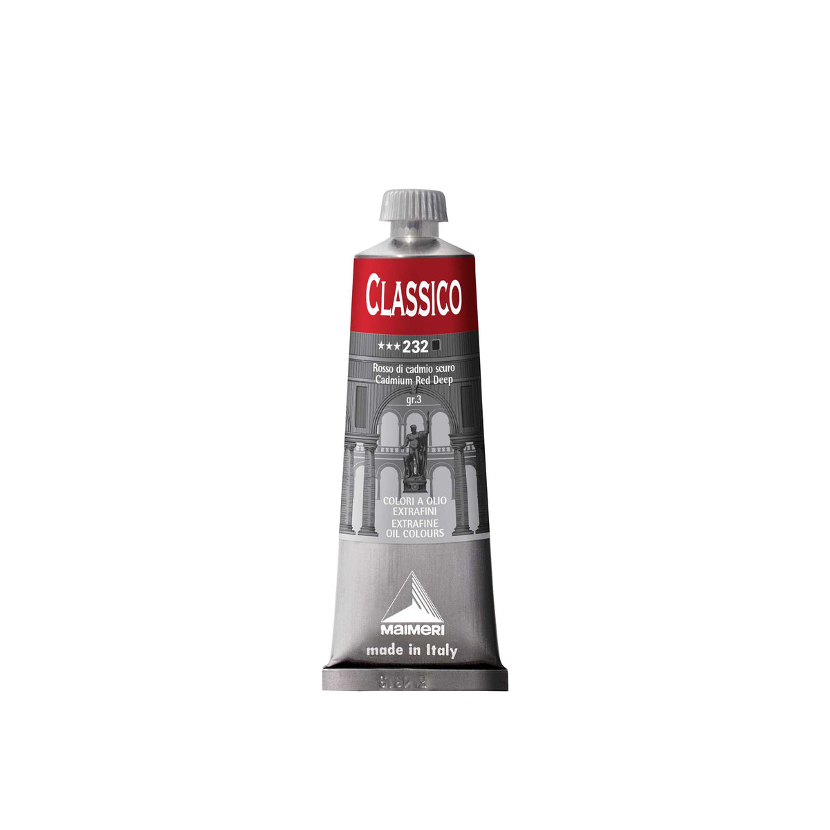 MAIMERI Classico Ölfarbe 60 ml | Farbtöne – Kadmiumrot dunkel