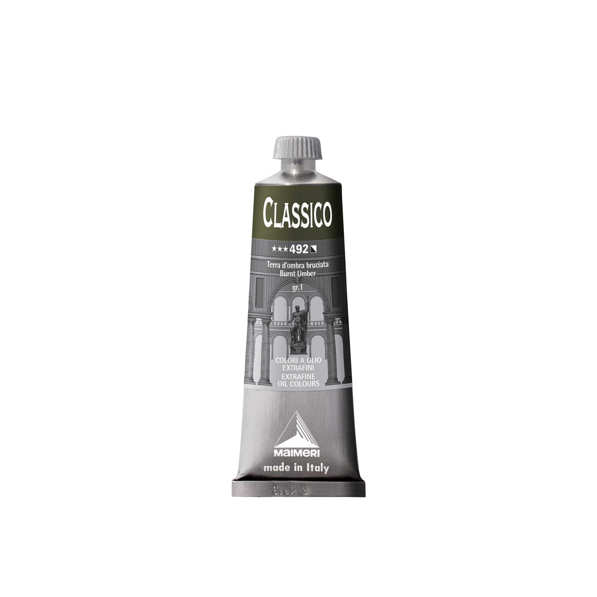 MAIMERI Classico Ölfarbe 60 ml | Farbtöne – Umbra gebrannt