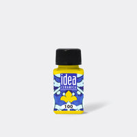 MAIMERI Keramikfarbe Idea Ceramica - 60 ml | verschiedene Farbtöne – Zitronengelb