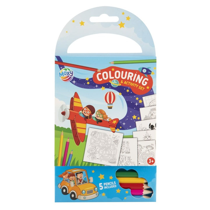 Kreatives Malbuch-Set mit 60 Seiten und 5 Buntstiften für Kinder | ARTMIE