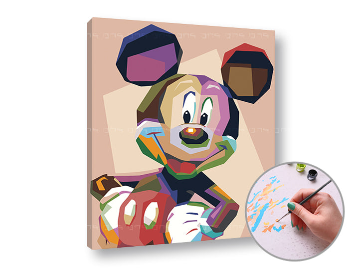 Malen nach Zahlen MICKEY MOUSE | Schwierigkeitsgrad: leicht — Bild 1