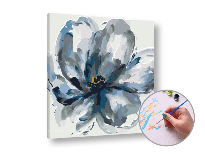 Malen nach Zahlen Set MYSTIC FLOWER mit leichtem Schwierigkeitsgrad | ARTMIE
