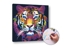 Malen nach Zahlen TIGER JUNGLE | niedriger Schwierigkeitsgrad — Bild 1