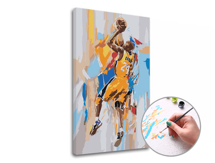 Malen nach Zahlen KOBE BRYANT 24 – auf Keilrahmen