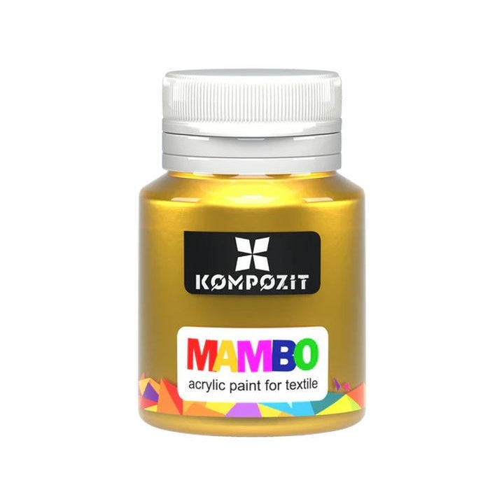 MAMBO Metallic-Textil- und Lederfarbe 20 ml – 54 Gold