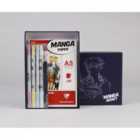 Manga Zeichen-Set CLAIREFONTAINE Manga Addict Tombow A5 - 50 Blatt