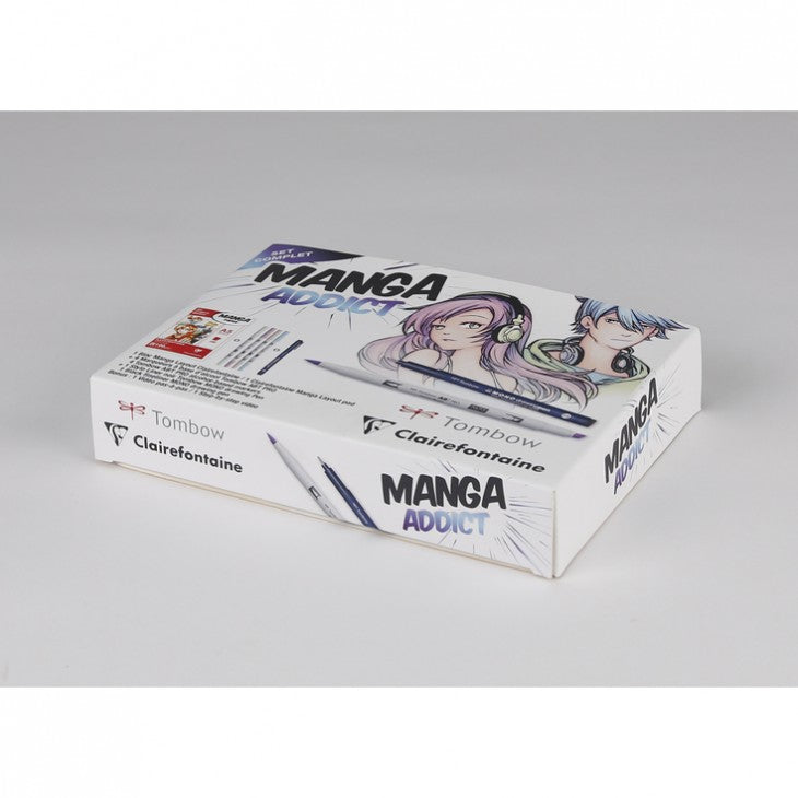 Manga Zeichen-Set CLAIREFONTAINE Manga Addict Tombow A5 - 50 Blatt