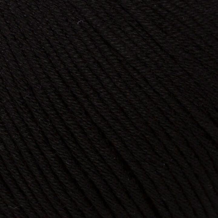 Mercerisierte Baumwolle La Mia 50 g | verschiedene Farben | schwarz