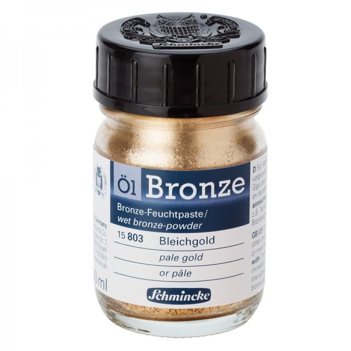 Schmincke Oil-Bronze Metall-Pigmentpulver 50 ml – 15 803 hellgold