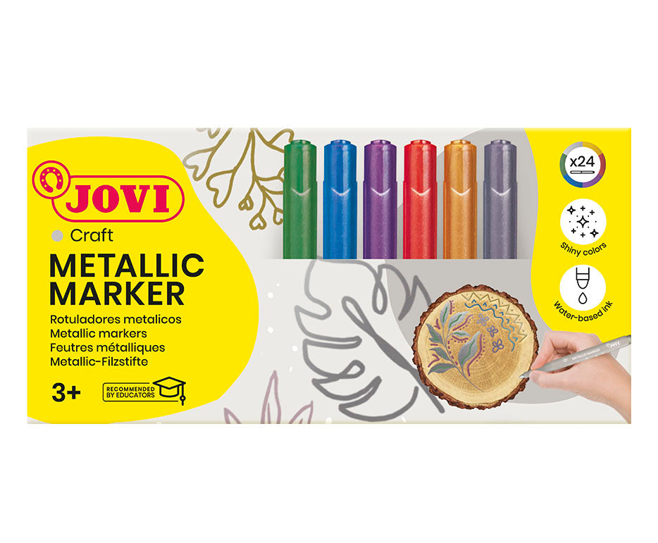 Metallic-Marker JOVI Jovidecor / 24er Set - 6 Farbtöne