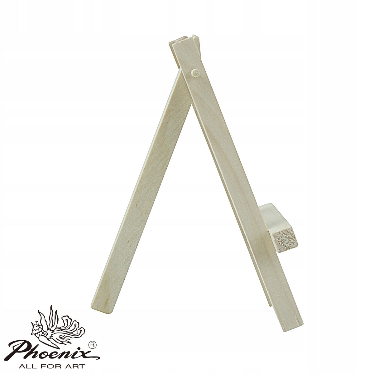Mini-Tischstaffelei Phoenix aus Buchenholz 12,5 x 6,5 x 6,5 cm