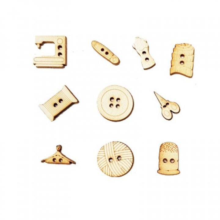 Miniatur-Holzknöpfe | verschiedene Sets — Bild 1
